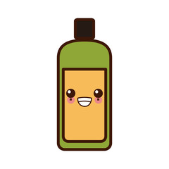 Container bottle isolated kawaii cute cartoon