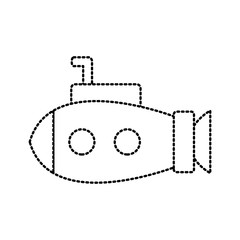 Submarine sea ship icon vector illustration graphic design