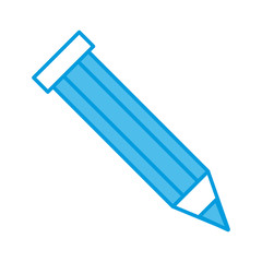 Wooden pencil isolated icon vector illustration graphic design