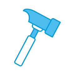 Hammer construction tool icon vector illustration graphic design