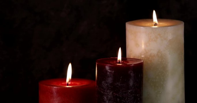 Iit burning candles