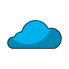 cloud technology data storage information vector illustration