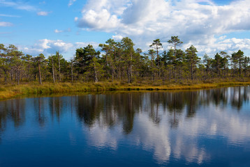 Amazing lake landscape in Nigula