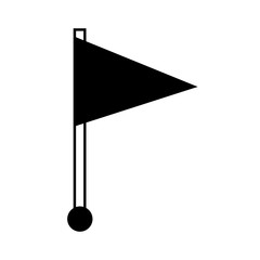 Obraz premium flag pin location web symbol vector illustration