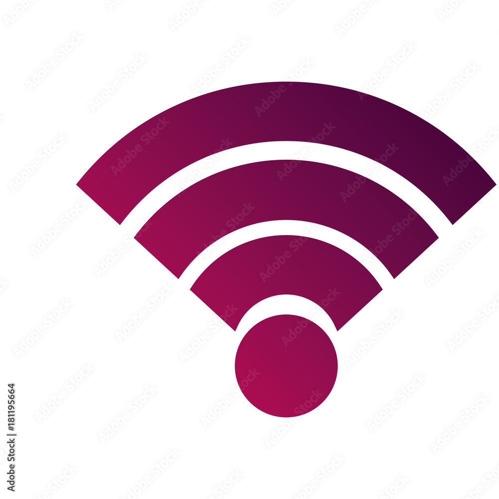 Poster wifi internet connection signal wave vector illustration