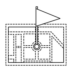 gps navigation map destination pin map flag vector illustration