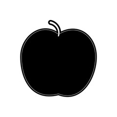 Apple delicious fruit icon vector illustration graphic design