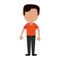 Man faceless avatar icon vector illustration graphic design