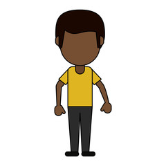 Man faceless avatar icon vector illustration graphic design