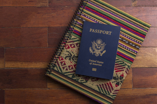 American Passport On Aguayo Notebook