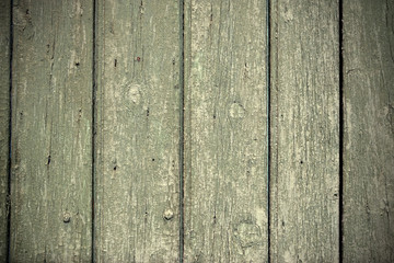 Old antique weathered distressed damaged stained grunge painted wood grain planked wall background texture photo