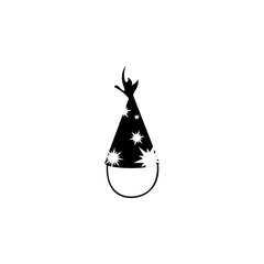 Party hat icon. Simple Christmas, New Year icon. Can be used as web element, playing design icon