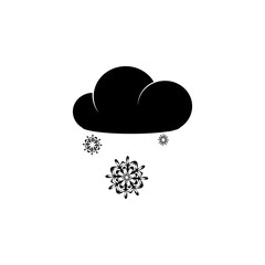 snow icon. Simple winter elements icon. Can be used as web element, playing design icon