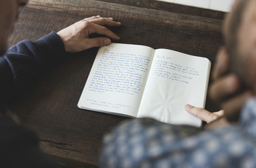 Gay Couple Love Home Concept