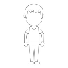 Man faceless avatar icon vector illustration graphic design