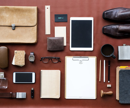 Masculine Organized On The Desk