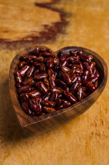 Raw pure speckled kidney beans