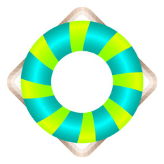 Obraz premium Green and Lime Lifesaver - Lifesaver Icon