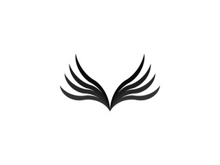abstract wing logo design template vector illustration