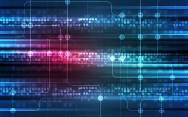 Obraz premium Abstrakcjonistyczny wektorowy błękitny technologii pojęcie. ilustracja tło