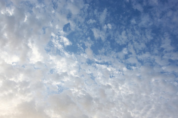 Blue sky with clouds