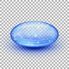 Transparent soft gel capsule. EPS 10