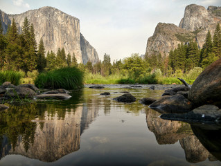 Yosemite valley reflections