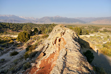 Travertine Hot Springs, Bridgeport, California. Abstract colorful natural