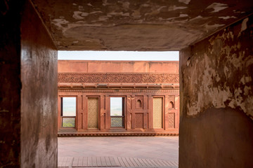 Fototapeta na wymiar Red Fort situated in Agra, India