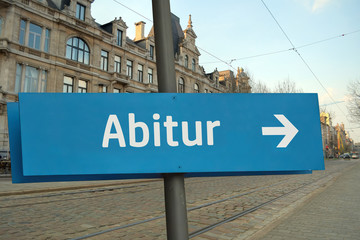 Obraz premium Schild 211 - Abitur