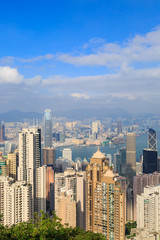 Fototapeta premium A View of Kowloon and Hong Kong