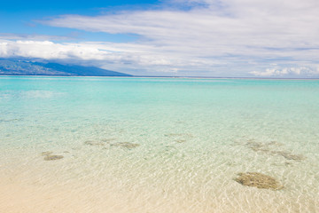 Plage de Temae à Moorea