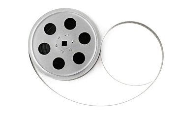 Film strip isolated on white background.