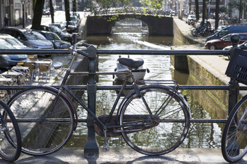 Obraz premium Bicycles in Amsterdam