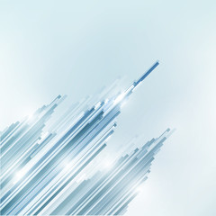 abstract vector line shape blue background