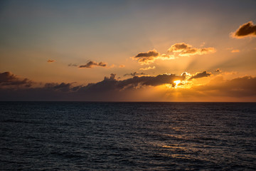 Palermo Sunset sea sun