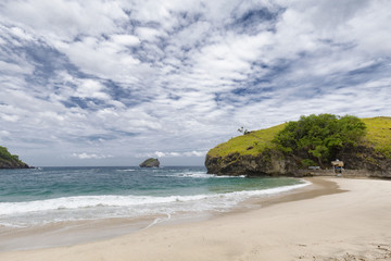 Fototapeta na wymiar View of Koka Beach in Flores, Indonesia.