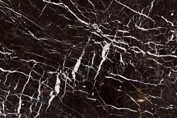 Schilderijen op glas Dark brown and white patterned structure of dark gray marble texture for design. © Dmytro Synelnychenko