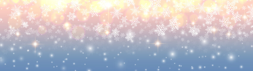 Christmas background with snowflakes