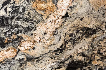 Foto op Canvas Close up of seamless dark granite texture. © Dmytro Synelnychenko