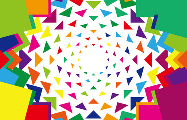 レトロな模様　三角形