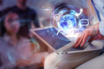 Teamwork and innovation concept