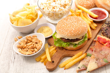 assorted fast food,junk food