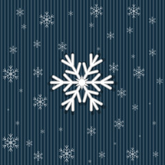 Fototapeta premium Winter snowflakes background
