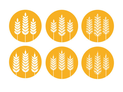 wheat food agriculture logo