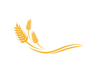 wheat food agriculture logo - obrazy, fototapety, plakaty