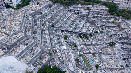 Chinese hillside cemetery
