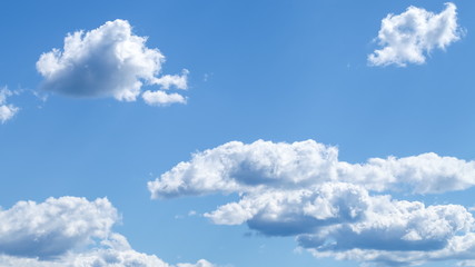 Naklejka na ściany i meble clear blue Sky with moving clouds background.
