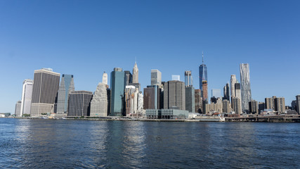 Fototapeta na wymiar New York skyline in the morning