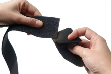 detail hand  and velcro